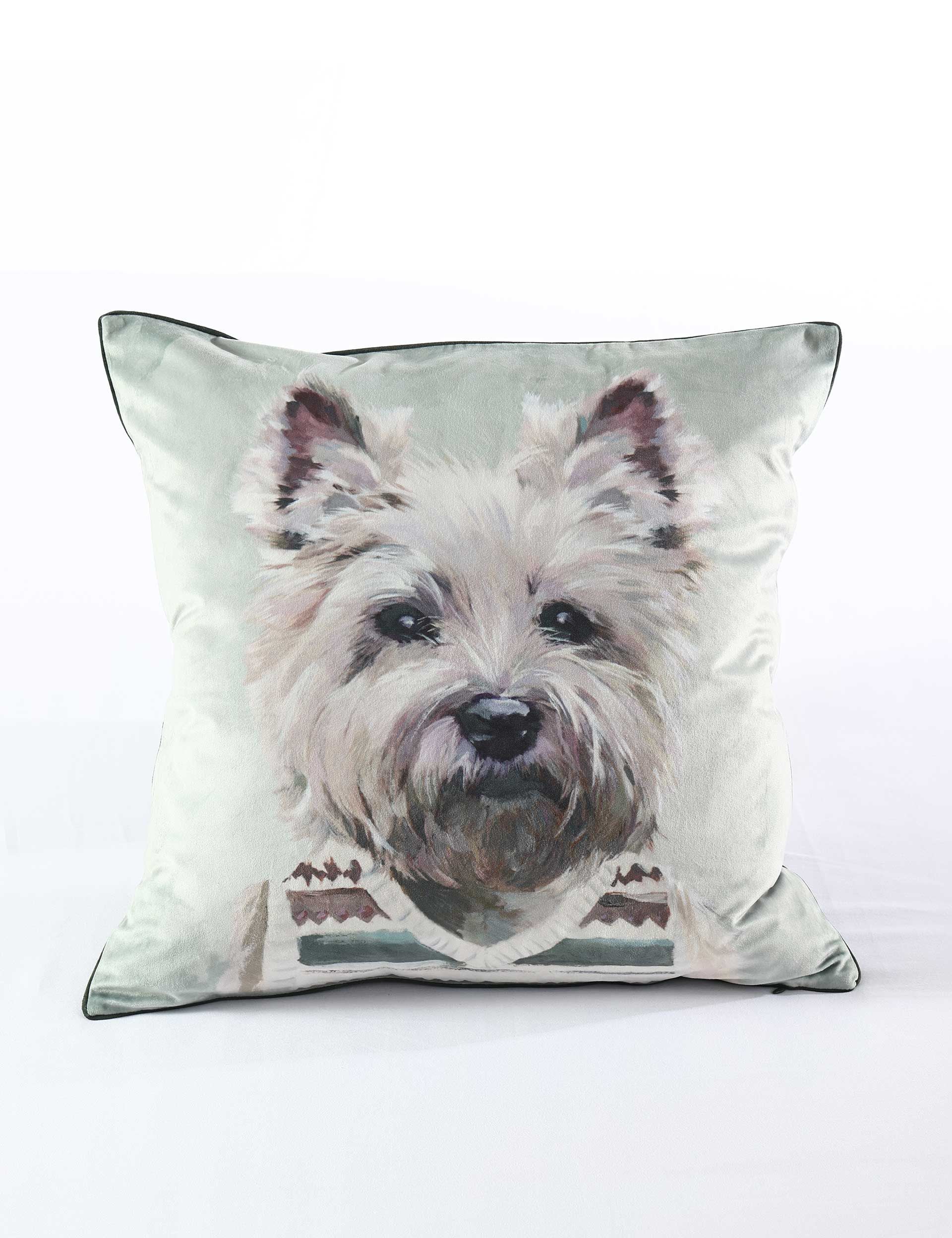 MM Linen Westie in vest cushion 50x50cm (British brand)