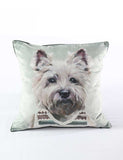 MM Linen Westie in vest cushion 50x50cm (British brand)