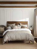 MM Linen pure cotton bedding set natural striped (British brand)
