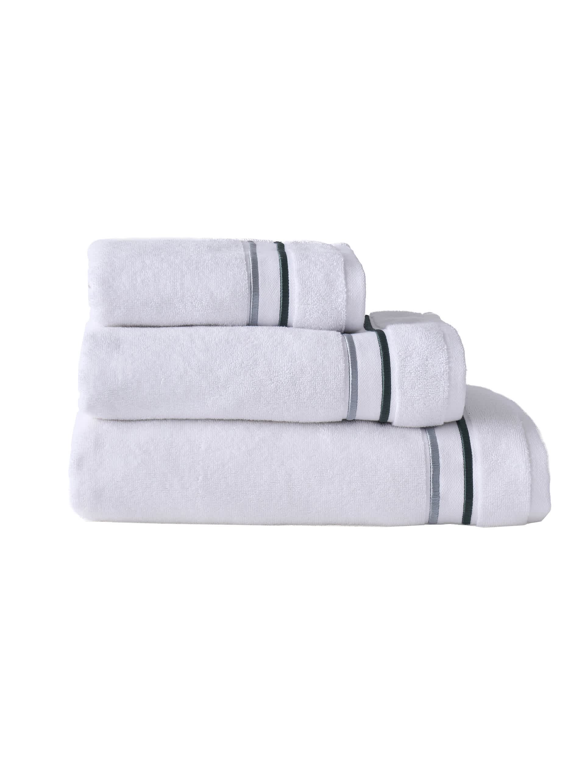 Designers Guild pure cotton embroidered towel, imported from the UK