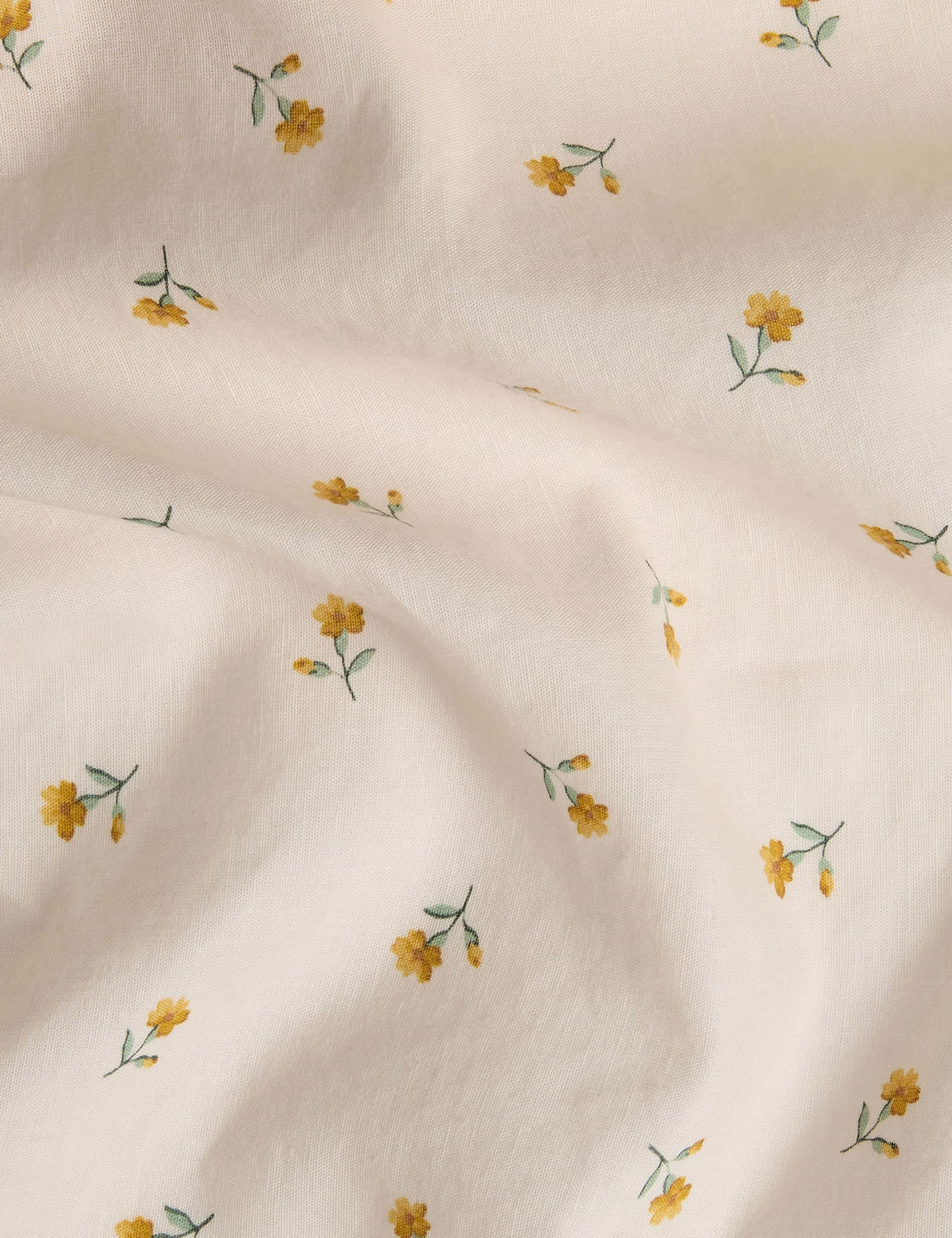 Piglet in Bed linen rich posy bud fitted sheet, imported from the UK