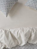 Piglet In Bed linen folk floral fitted sheet, imported from the UK