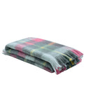 Bluebellgray Highland check wool blend throw 130x170cm (British brand)