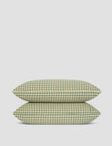 Piglet In Bed 2 Pack Linen Rich Gingham Pillowcases
