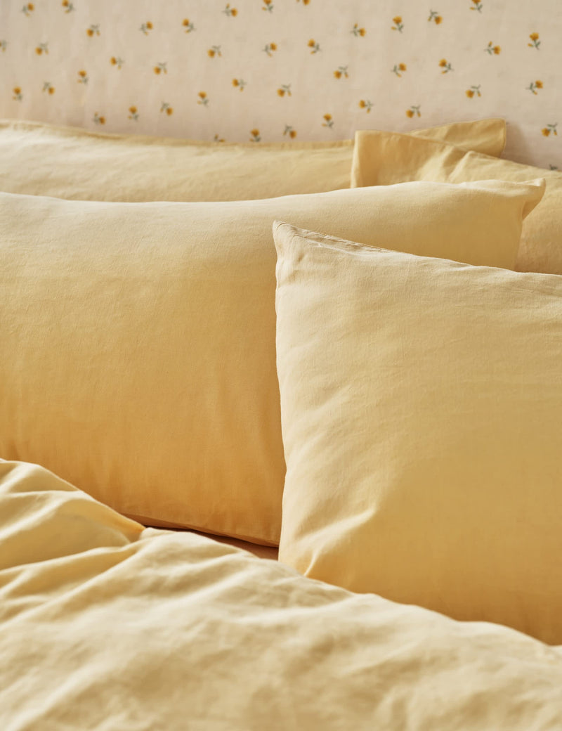 Piglet In Bed 2 Pack Linen Rich Pillowcases