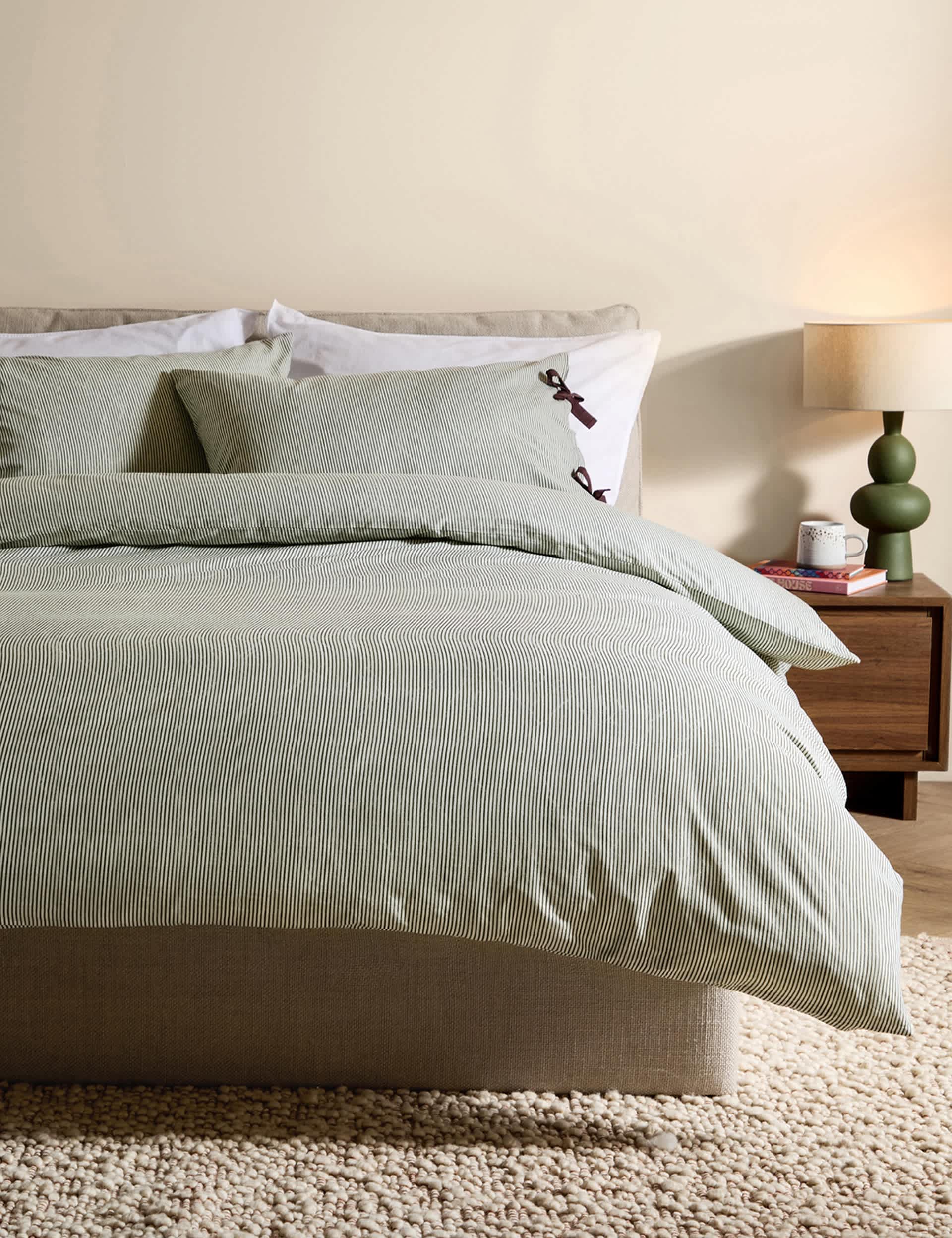 MADE Pure Cotton Ansel Stripe Bedding Set