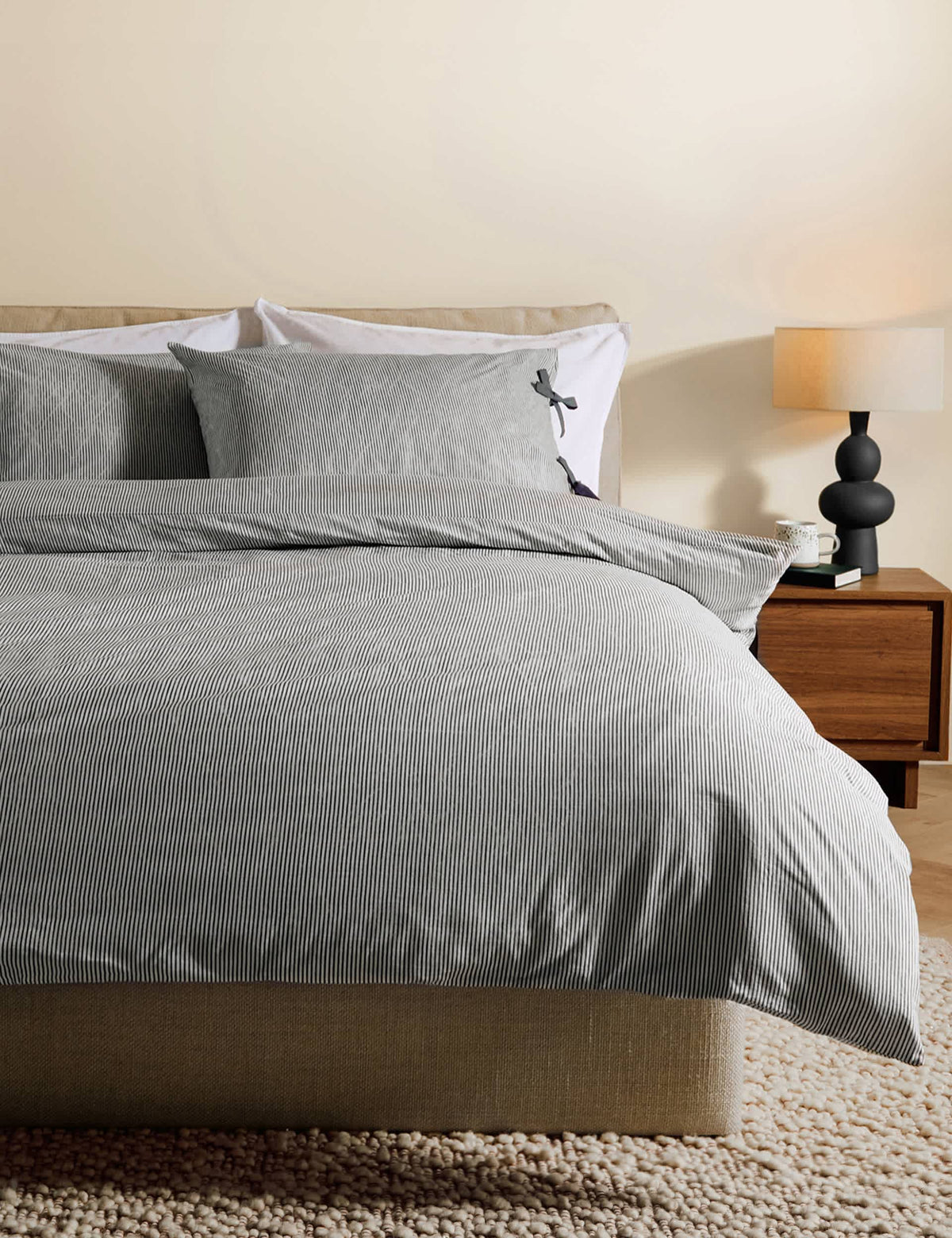 MADE Pure Cotton Ansel Stripe Bedding Set