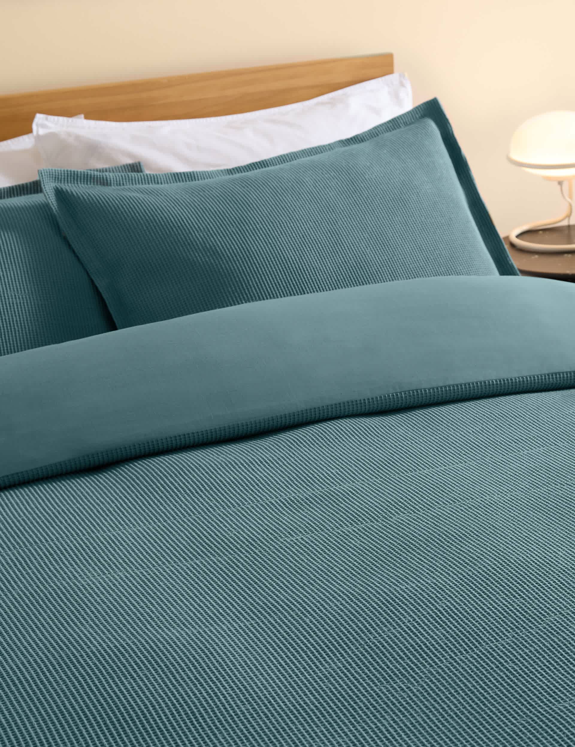 MADE Pure Cotton Waffle Bedding Set