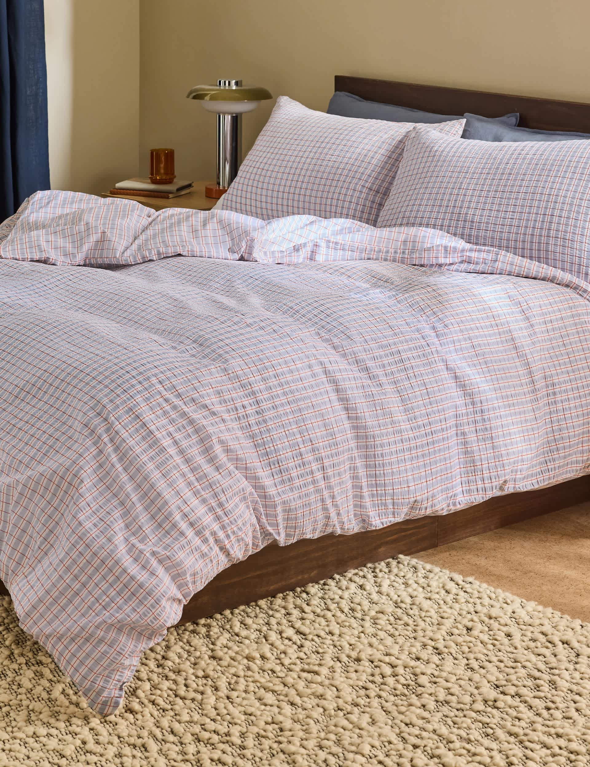 MADE Pure Cotton Felix Seersucker Bedding Set