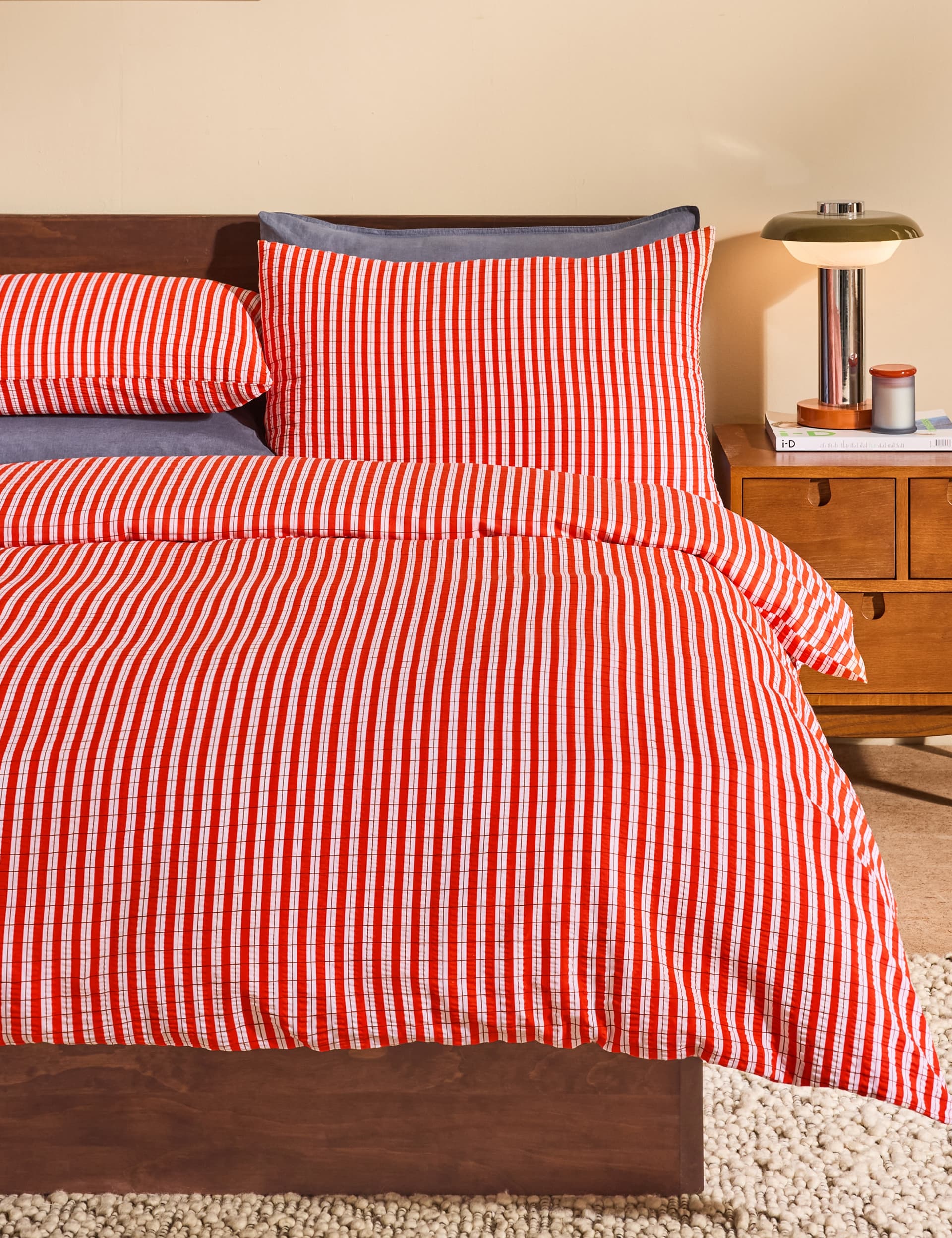 Felix pure cotton seersucker bedding set - British product