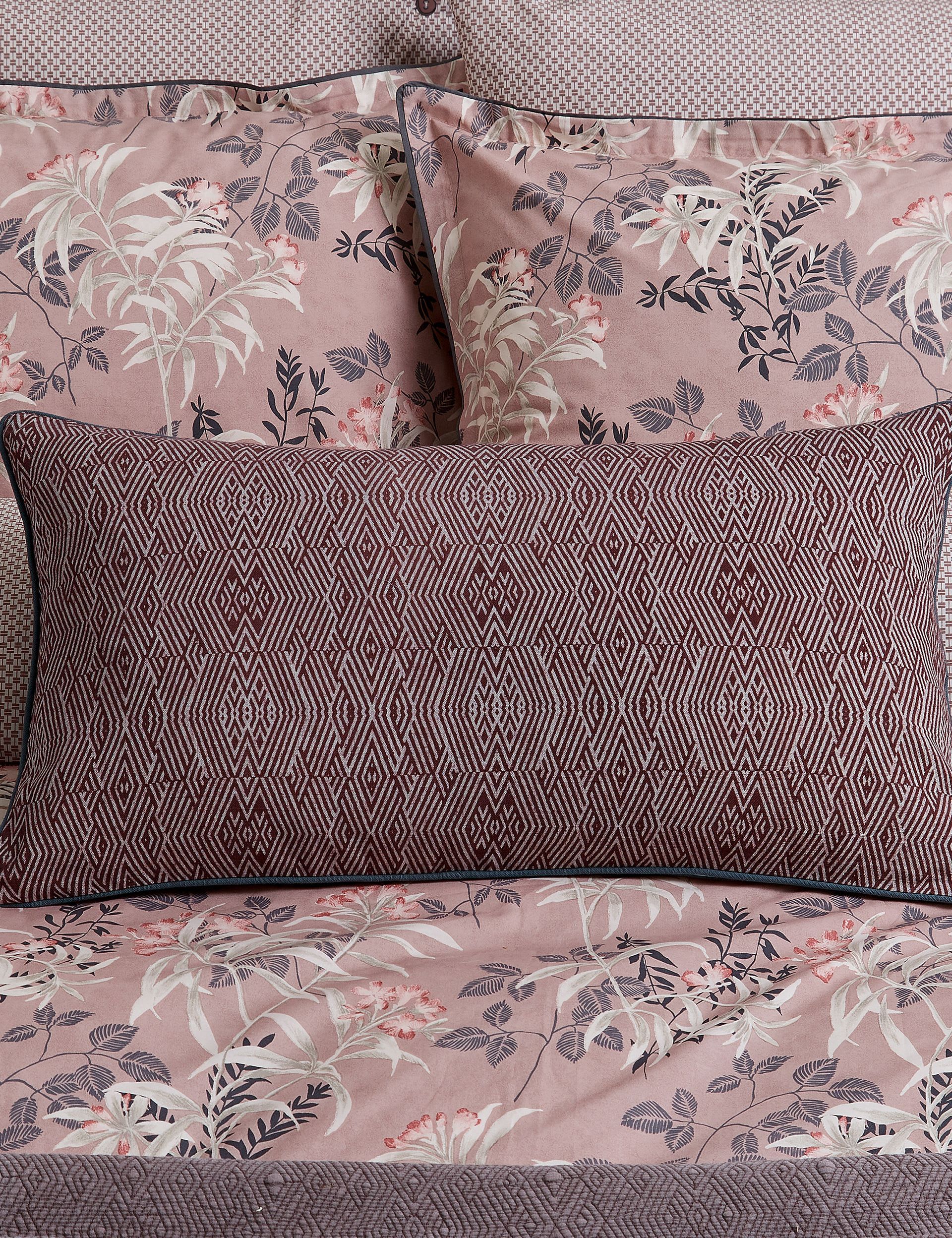 Bedeck of Belfast pure cotton geometric cushion, UK version