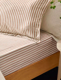 Yard 2 Pack Pure Cotton Hebden Stripe Pillowcases