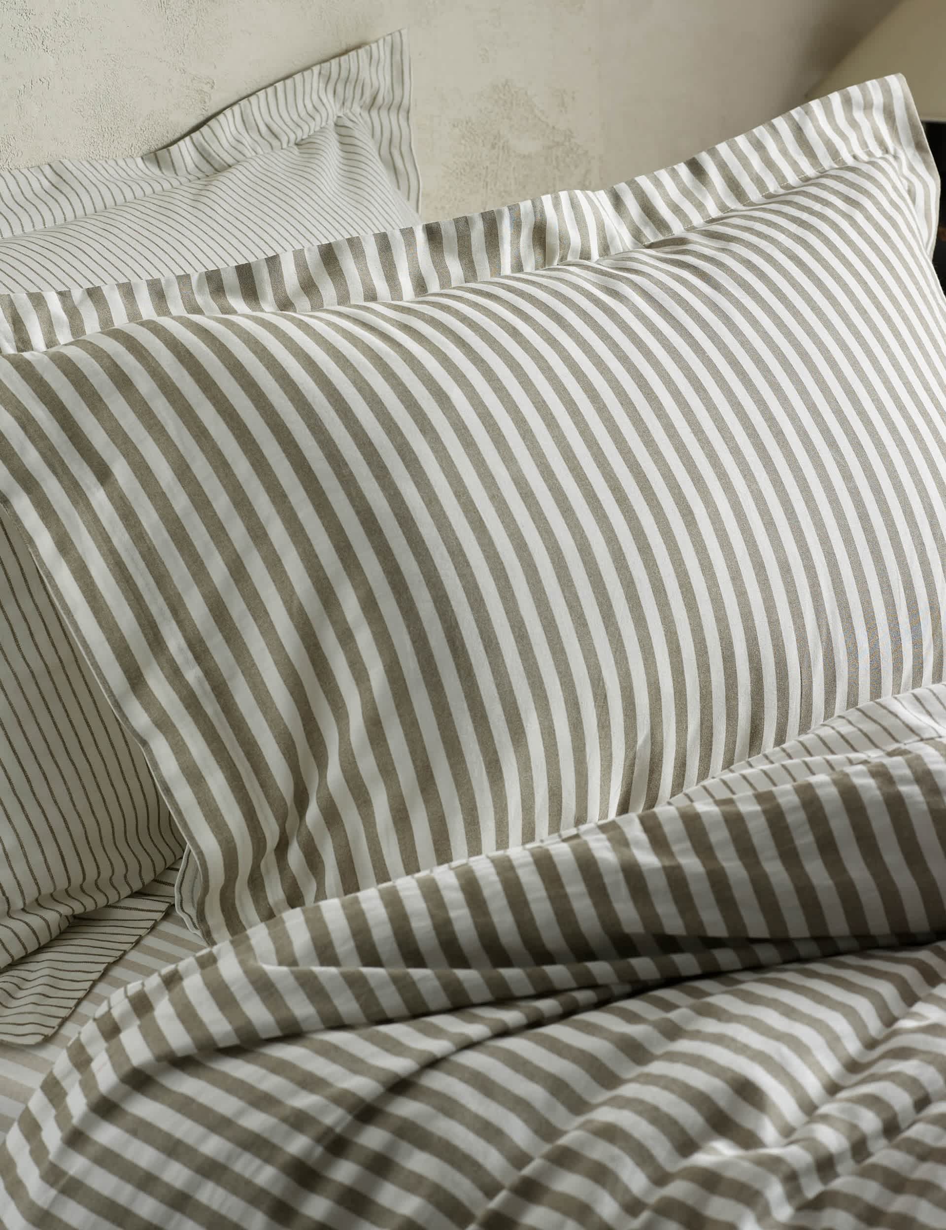 Yard Hebden stripe pillowcases 2 pack, imported from the UK