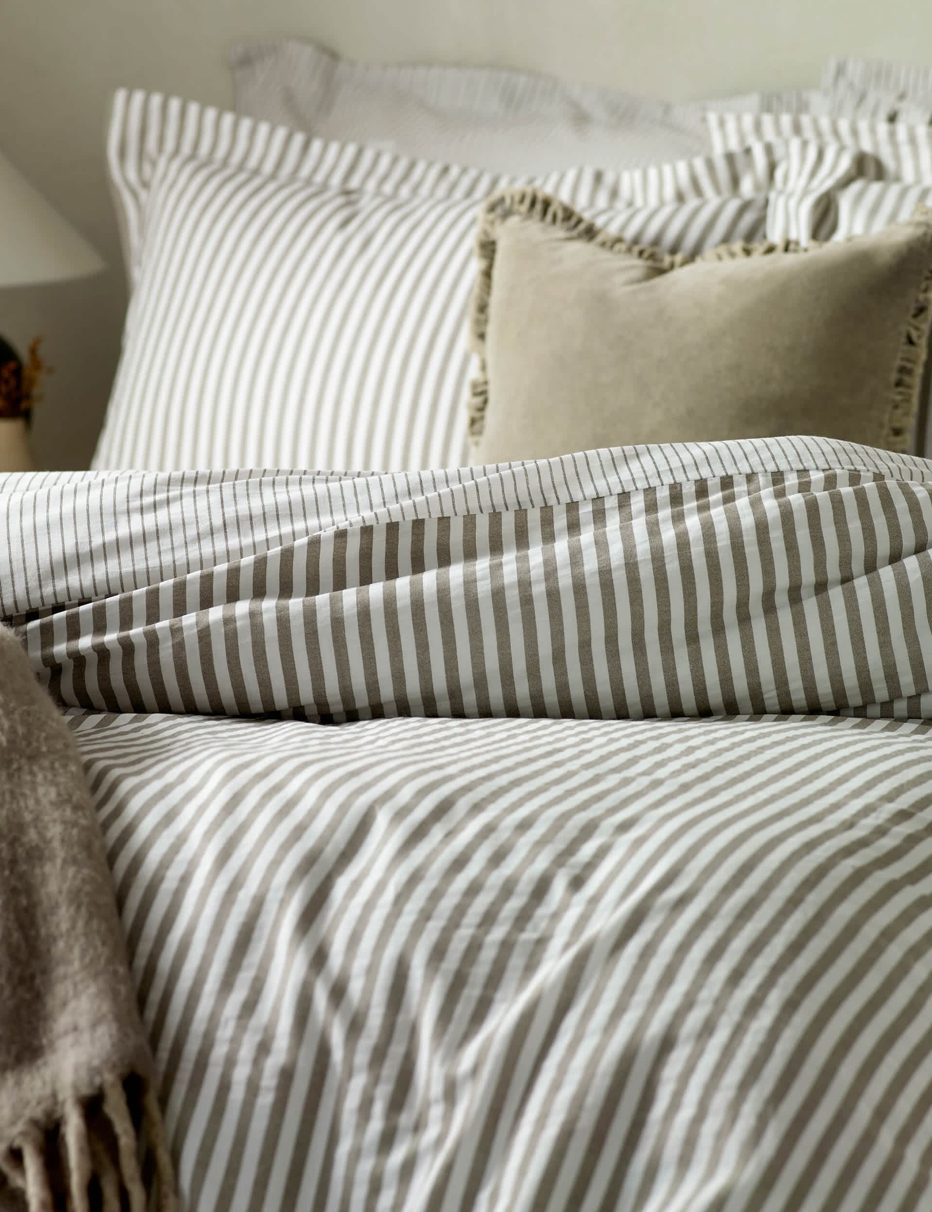 Yard Hebden stripe pillowcases 2 pack, imported from the UK