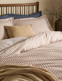 Yard Hebden Striped Cotton Reversible Bedding Set