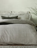 Yard Hebden striped cotton reversible bedding set, UK version