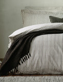 Yard Hebden striped cotton reversible bedding set, UK version