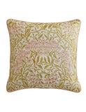 William Morris Michaelmas Daisy embroidered cushion 43x43cm - British product