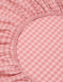Piglet in Bed gingham fitted sheet, UK version