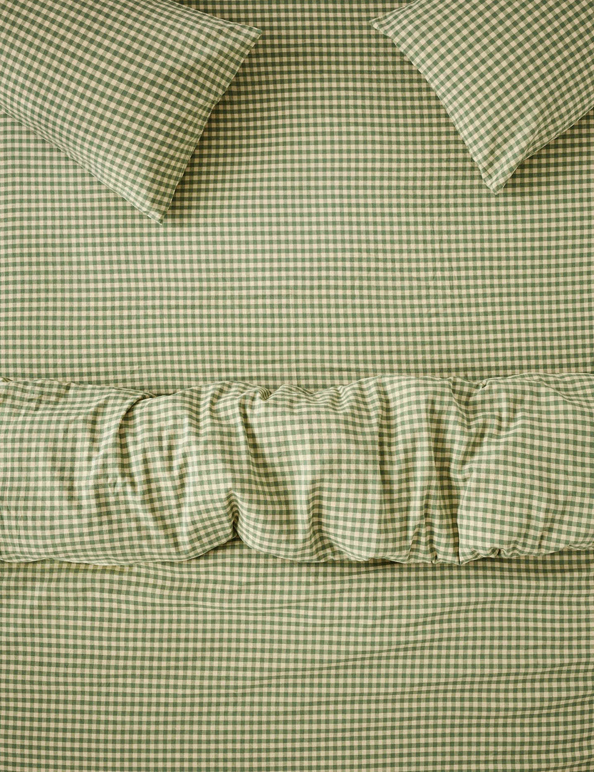 Piglet in Bed Linen Blend Gingham Fitted Sheet