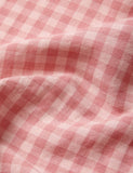 Piglet in Bed linen rich gingham flat sheet, UK version
