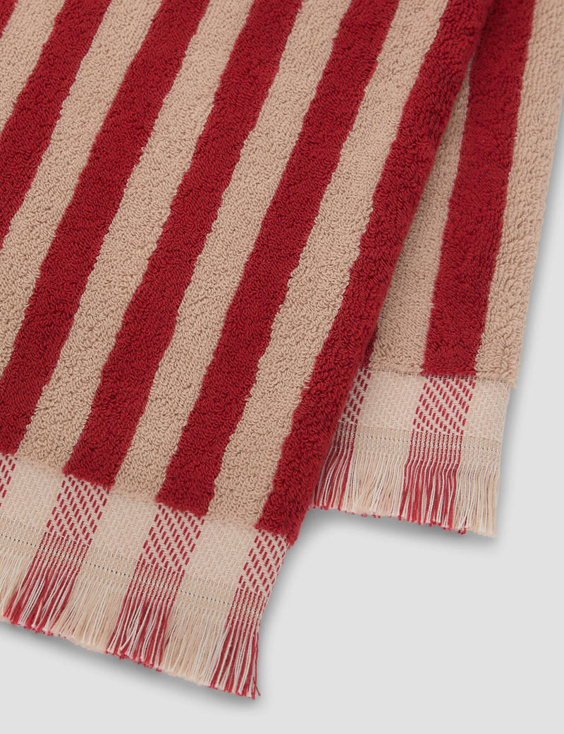 Piglet in Bed striped pure cotton towel, imported from the UK