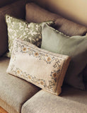 Cushion with floral stitch design 55cm, UK version