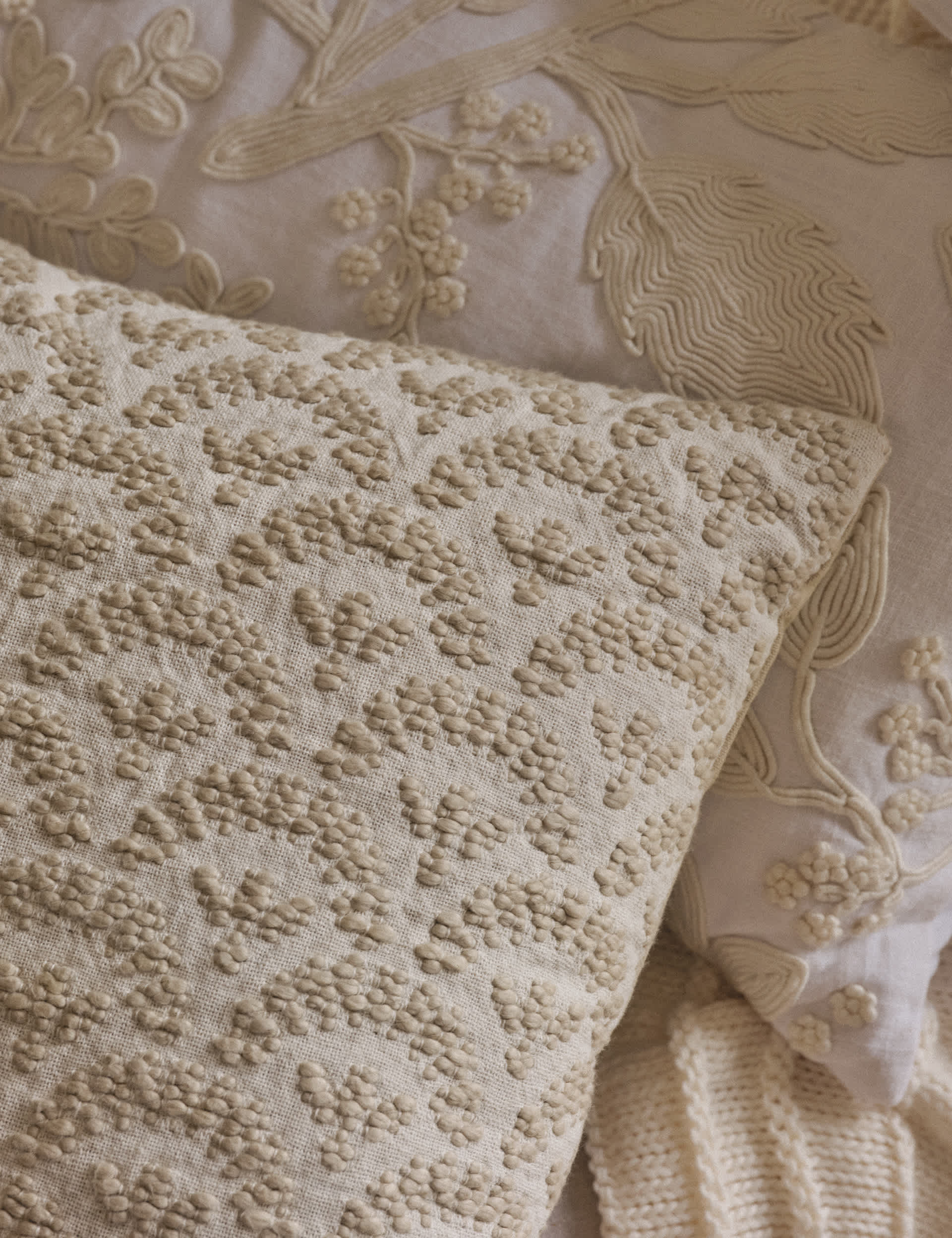Fan Jacquard Cushion 45cm (British brand)