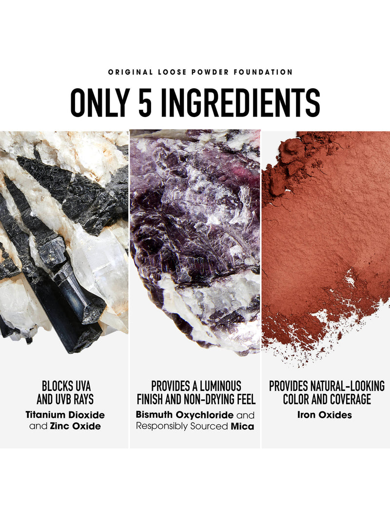 bareMinerals Get Started makeup kit with mineral foundation and brush, UK version