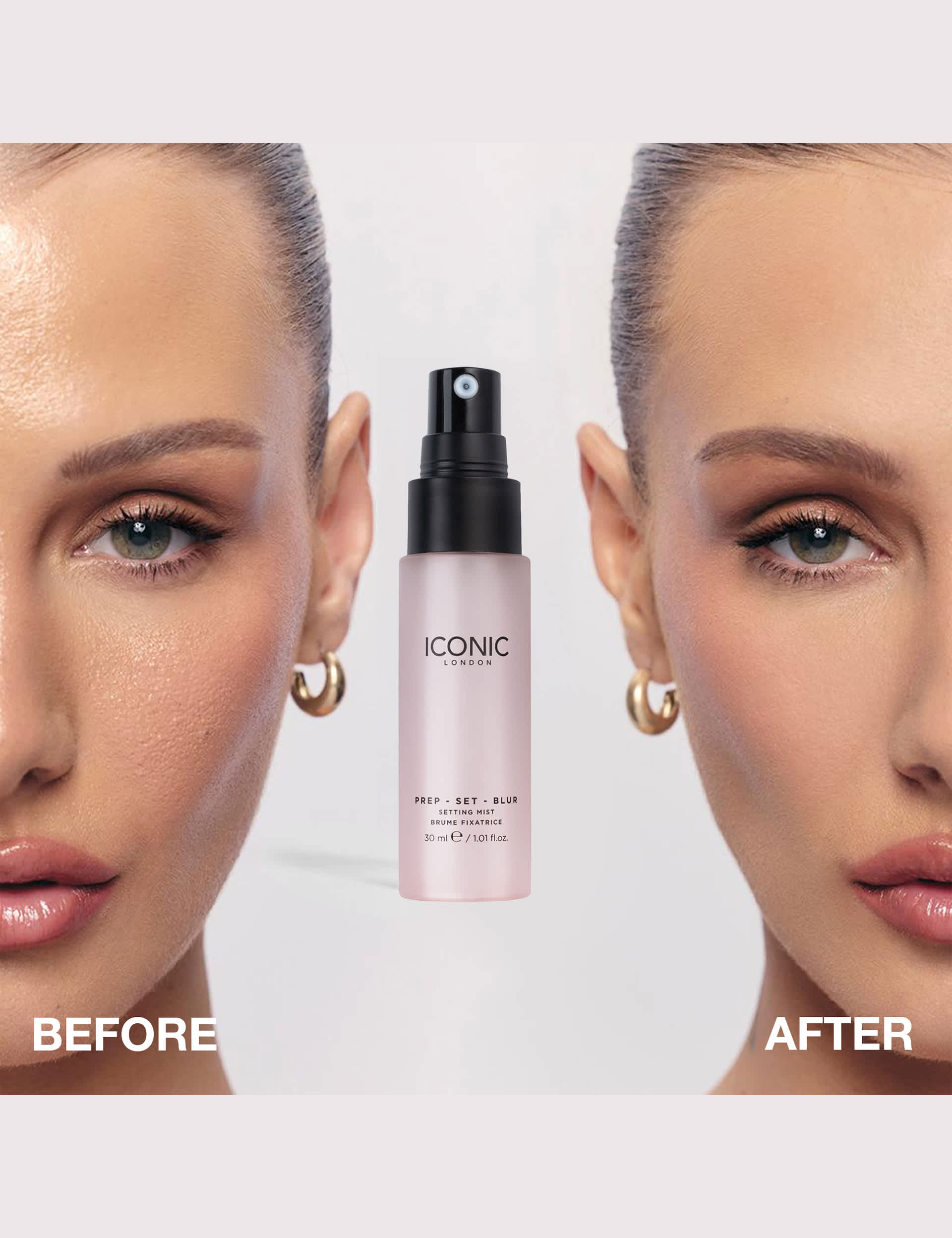 ICONIC London Prep Set Blur Mini setting spray 30ml, imported from the UK