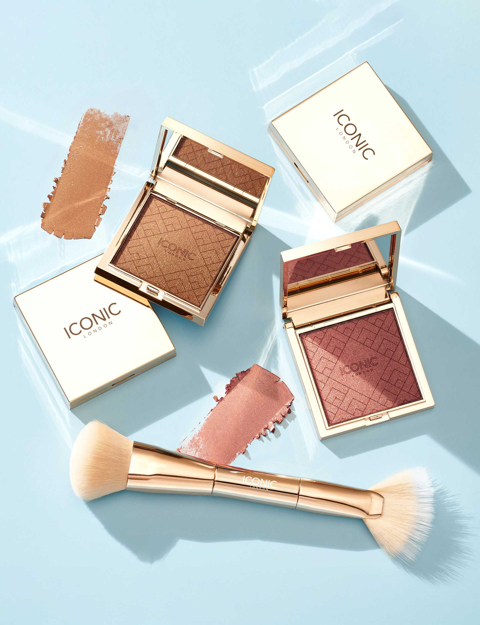 ICONIC London Cheek Glow Duo Brush (British brand)