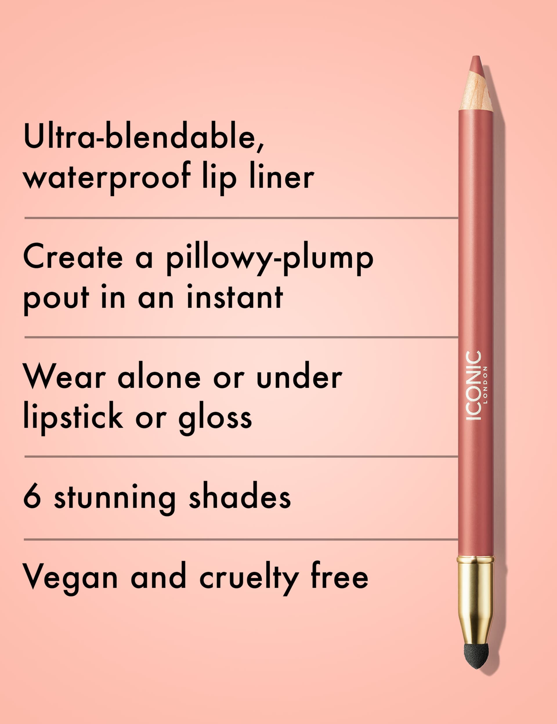 ICONIC London Fuller Pout Lip Liner 1.028g - British product