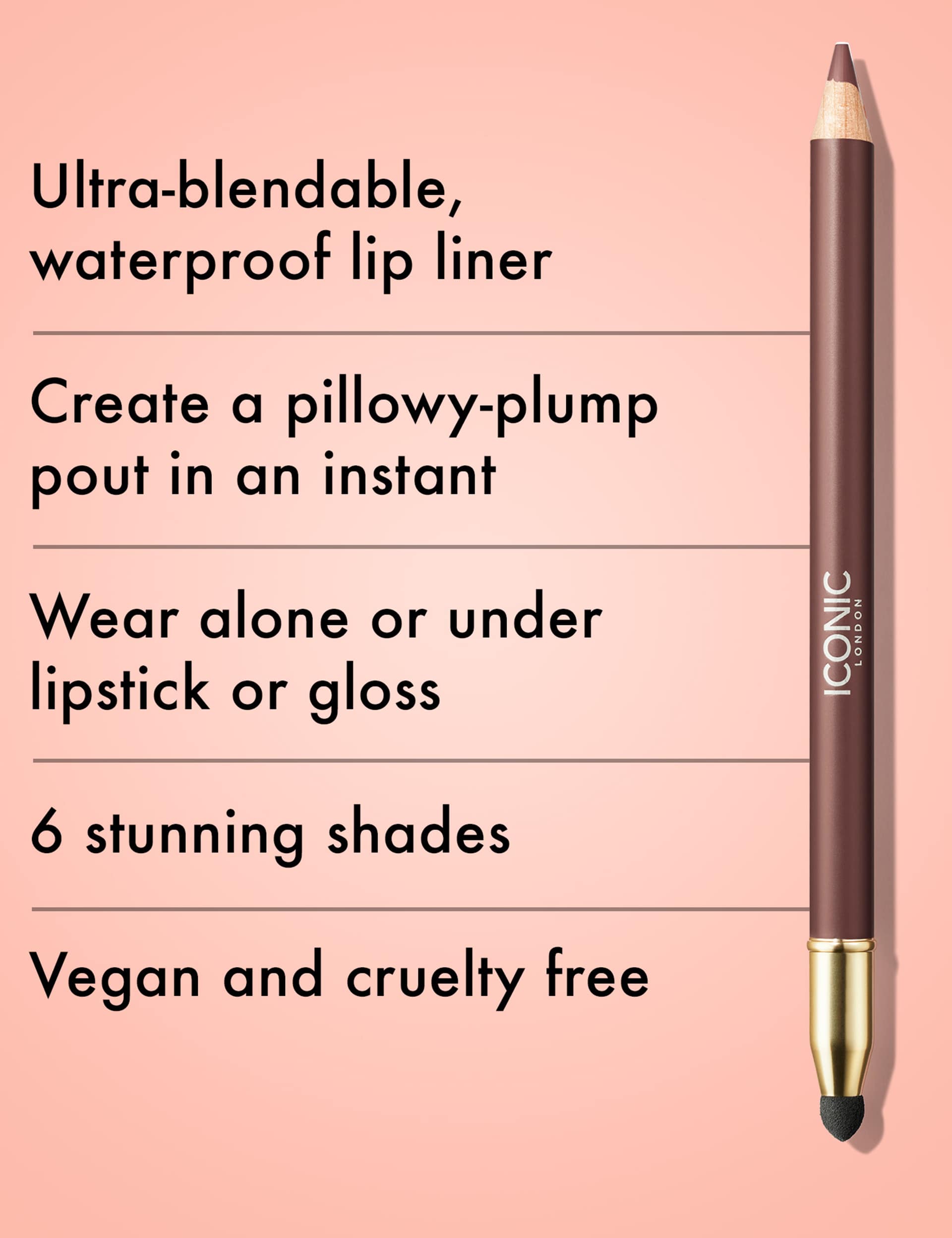 ICONIC London Fuller Pout Lip Liner 1.028g - British product
