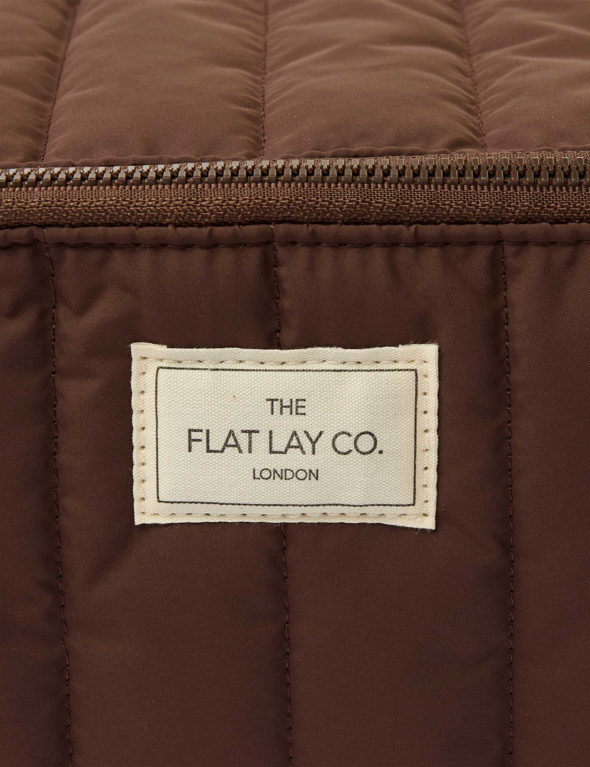 The Flat Lay Co makeup box bag Espresso, imported from the UK