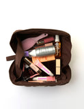 The Flat Lay Co makeup box bag Espresso, imported from the UK