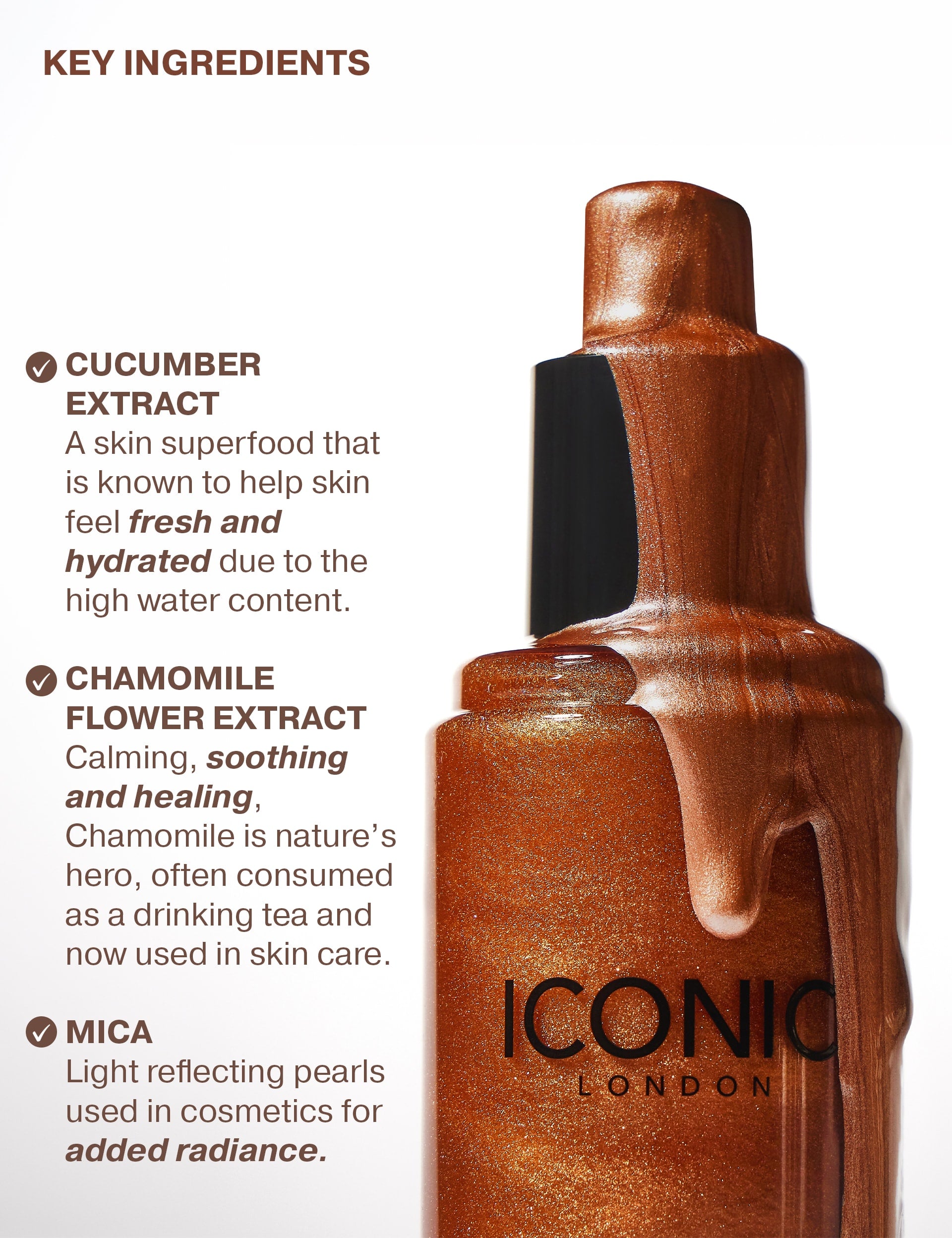 ICONIC London Prep-Set-Glow illuminating setting spray 120ml, imported from the UK