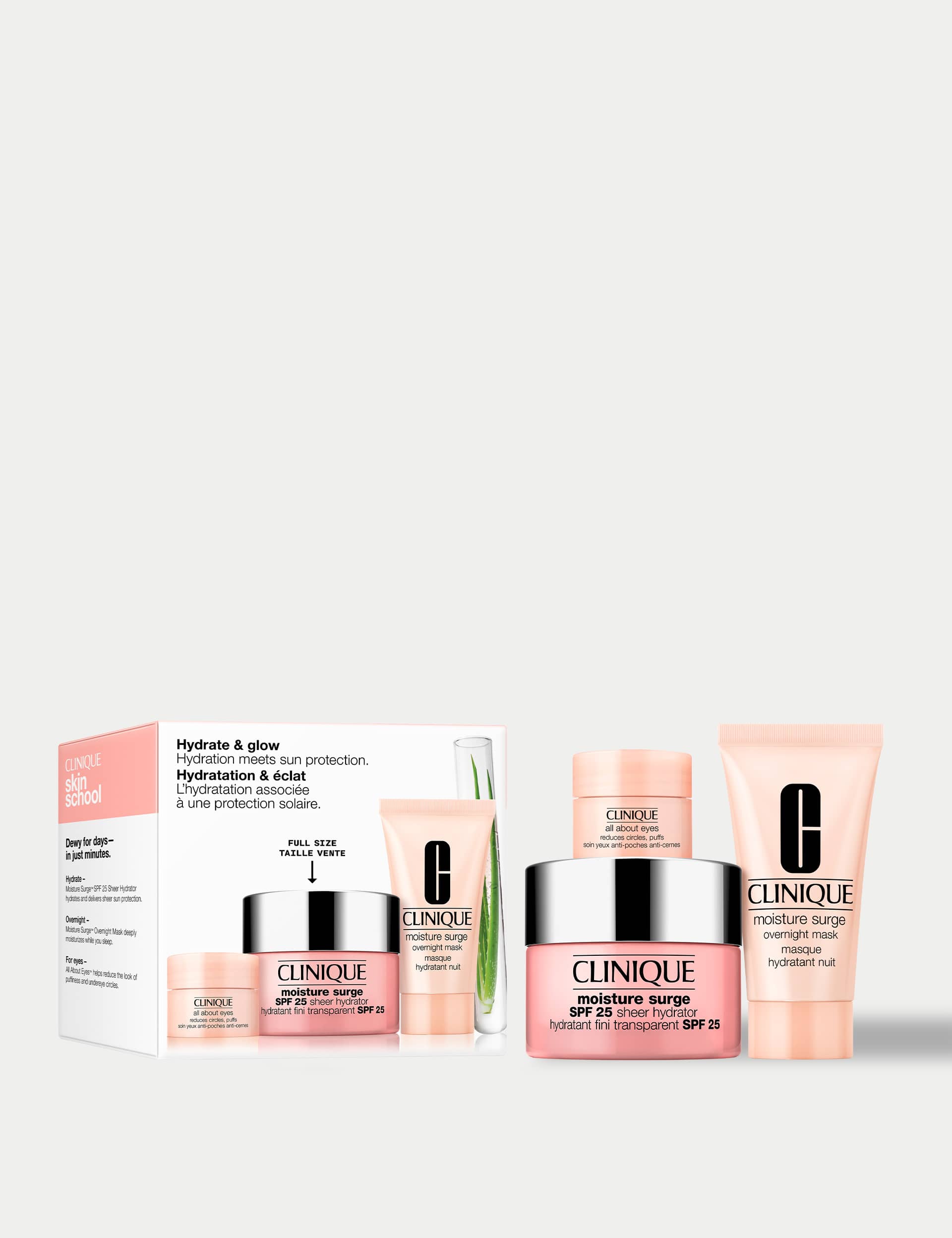 Clinique gift set Hydration & Go 85ml, UK version