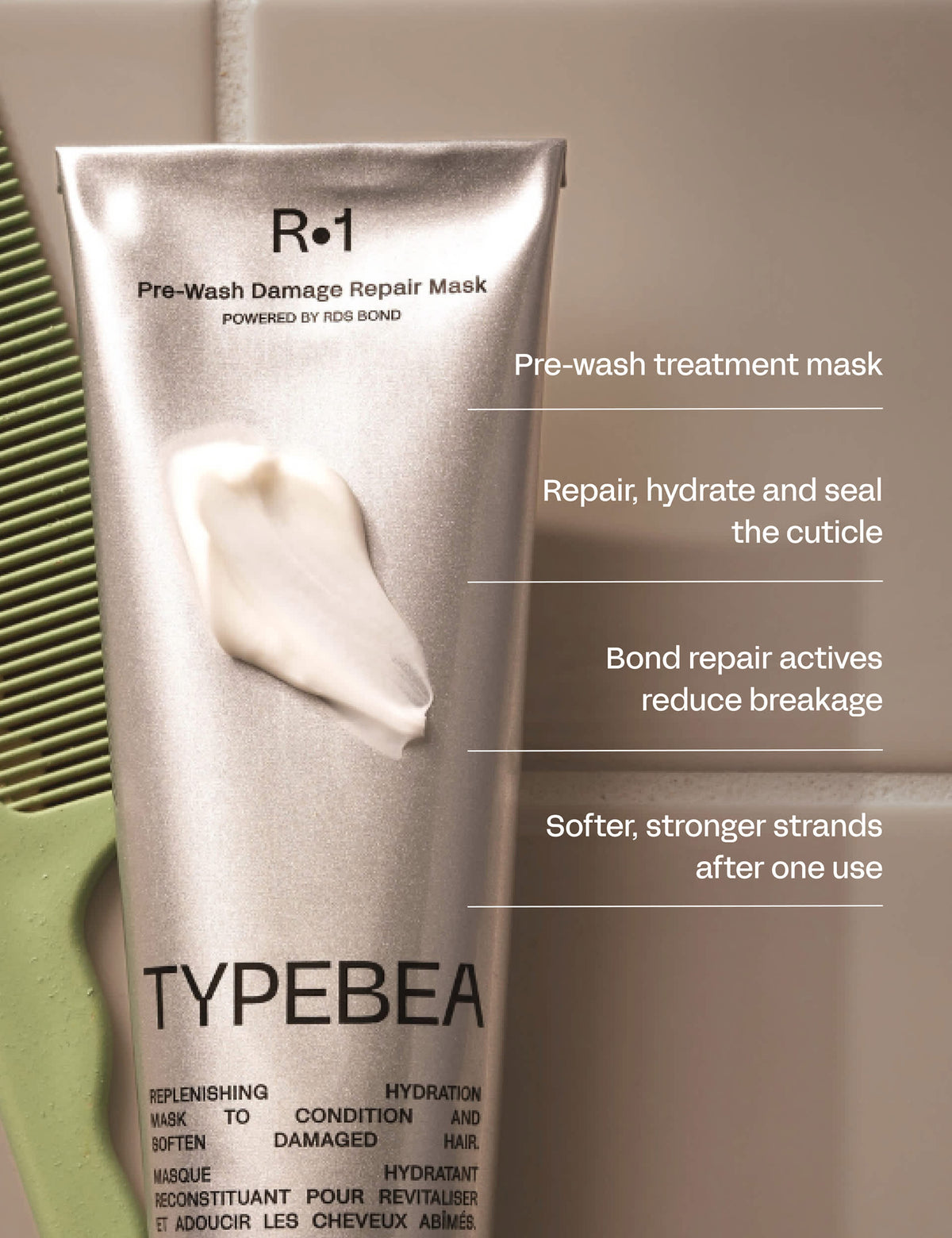 TYPEBEA pre-wash damage repair mask 120ml - British product