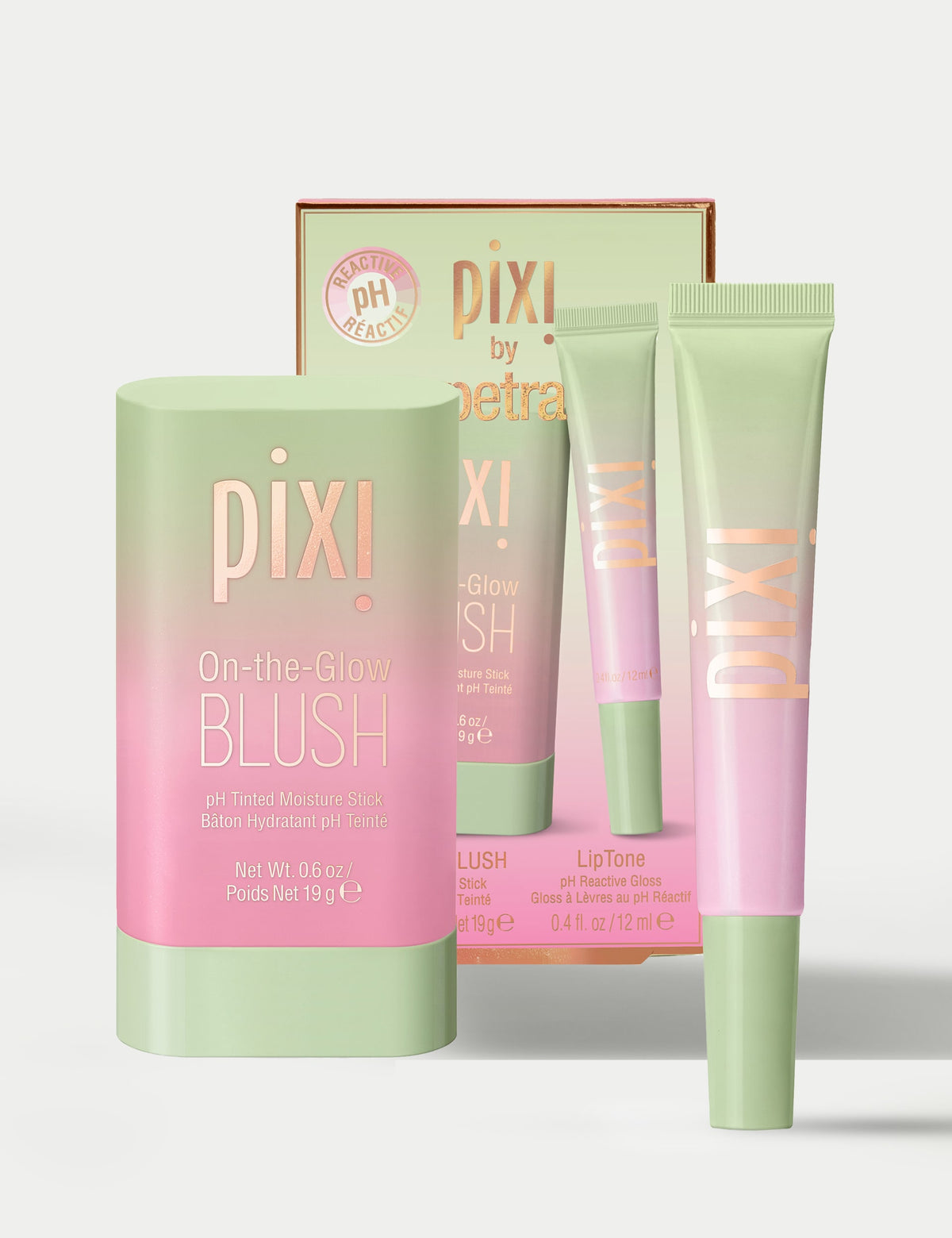 Ph Active Duo cheek and lip tint set, imported from the UK