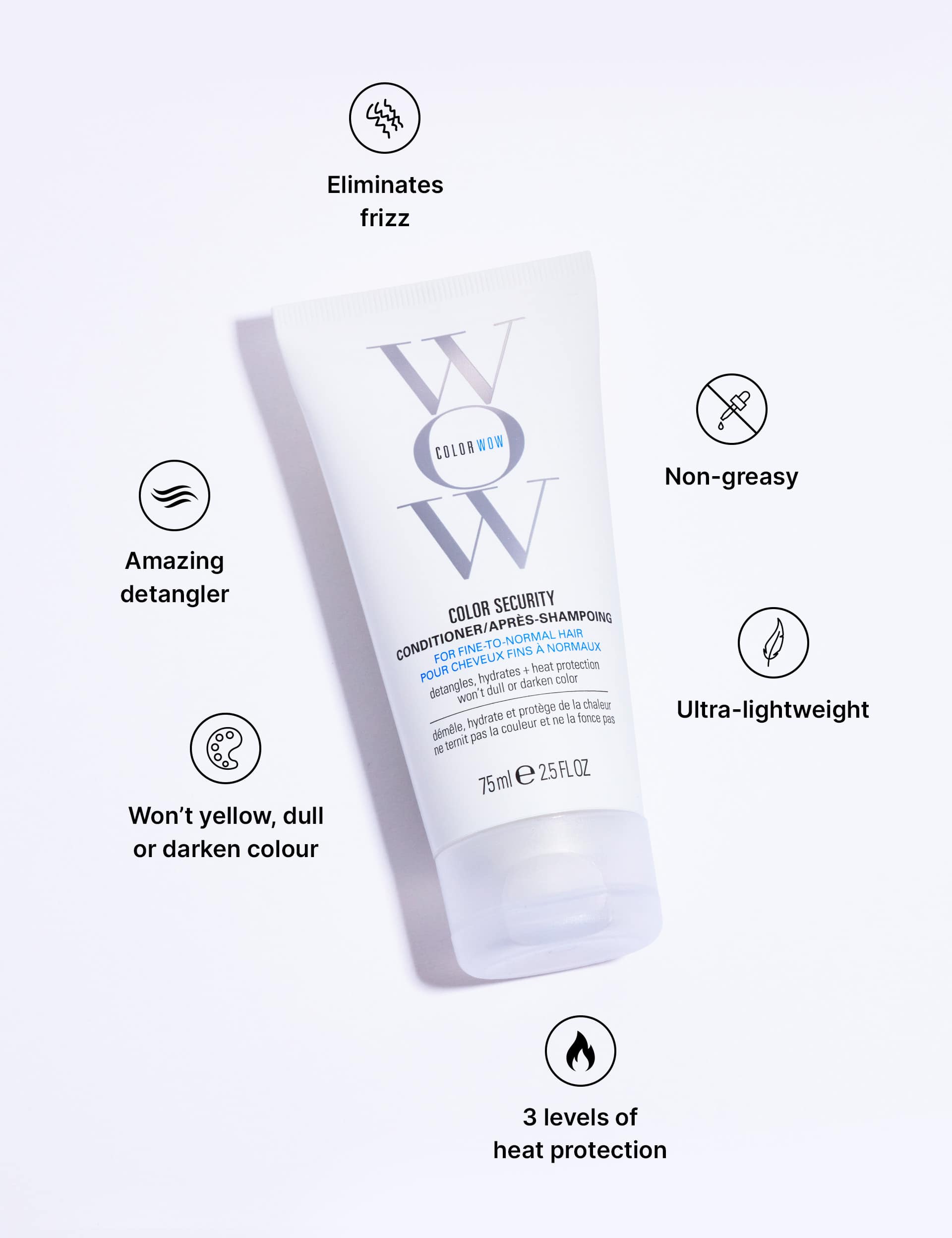 Color Wow travel conditioner for fine hair 75ml - British product