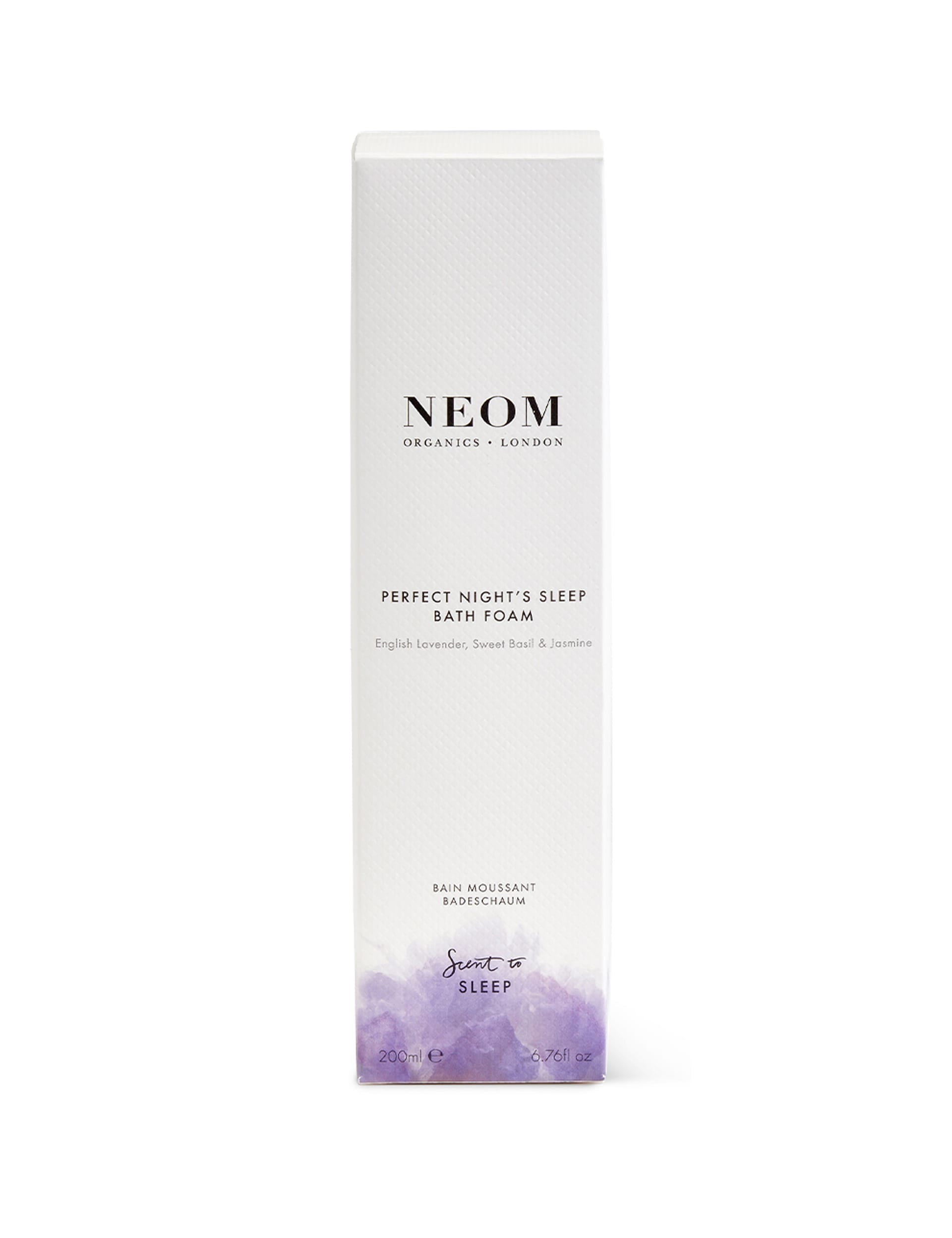 NEOM Perfect Night's Sleep Bath Foam 200ml, imported from the UK