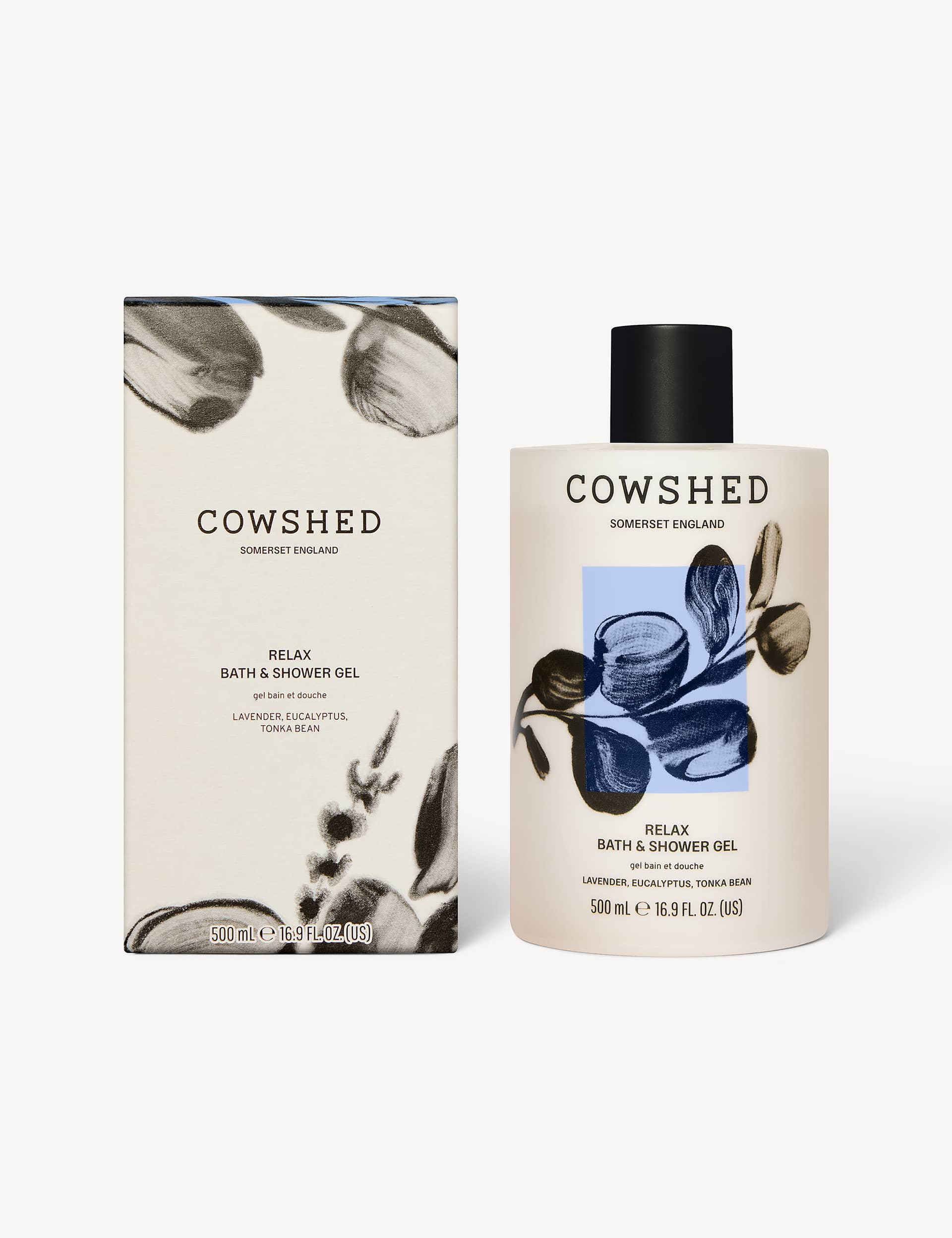Relax lavender eucalyptus shower gel 500ml (British brand)