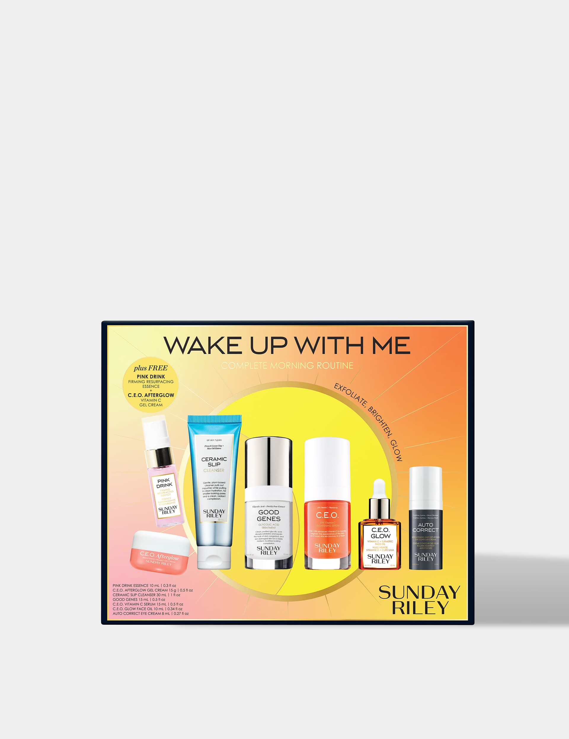 Sunday Riley Complete Morning Routine skincare set, imported from the UK
