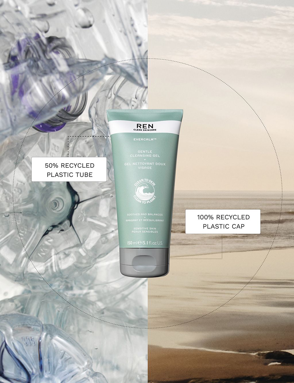 Evercalm™ Gentle Cleansing Gel 150ml GOODS M&S   