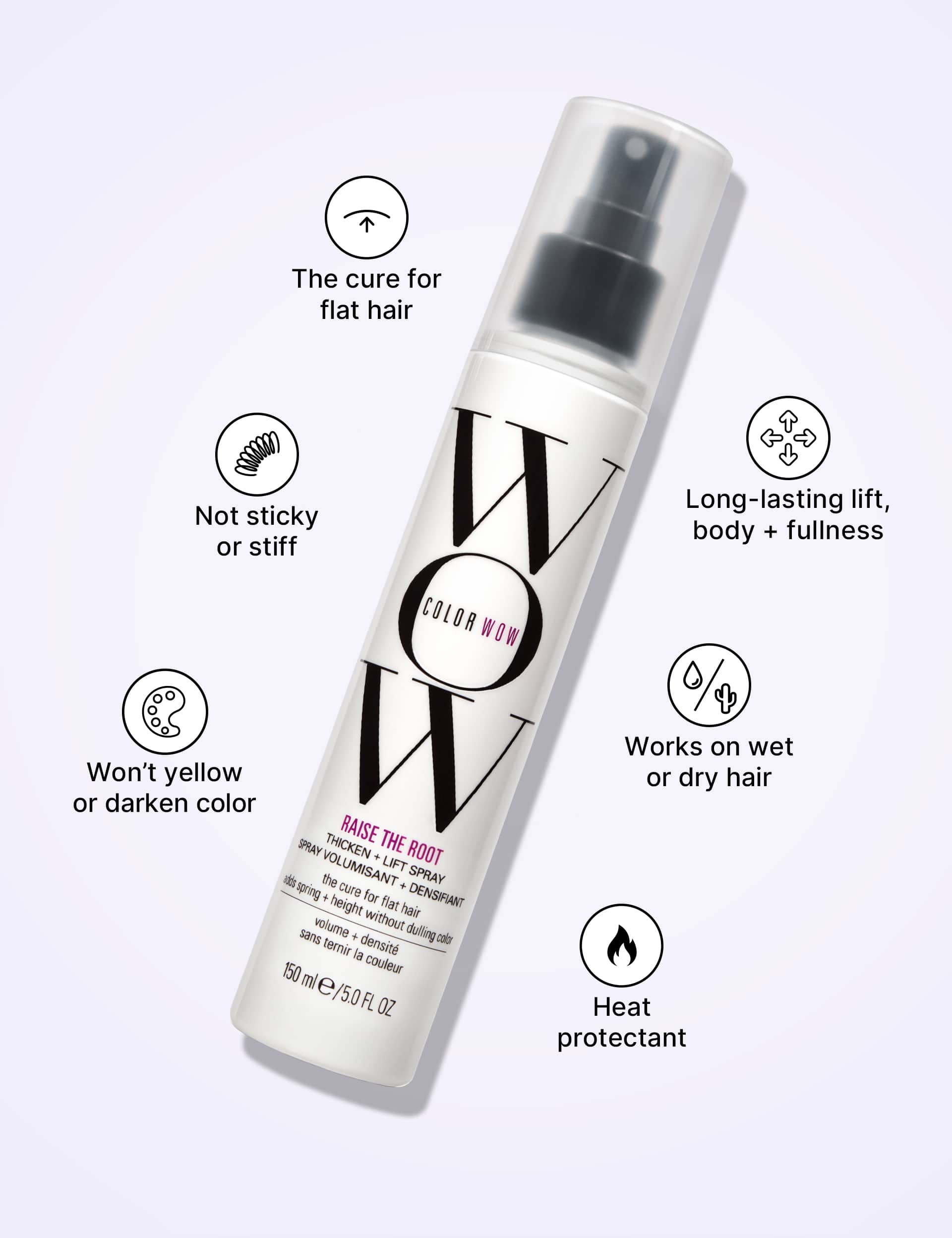 Raise the Root hair spray 150ml, imported from the UK