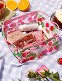 The Flat Lay Co. Jelly Open Flat Box Bag in Summer Strawberries GOODS M&S   