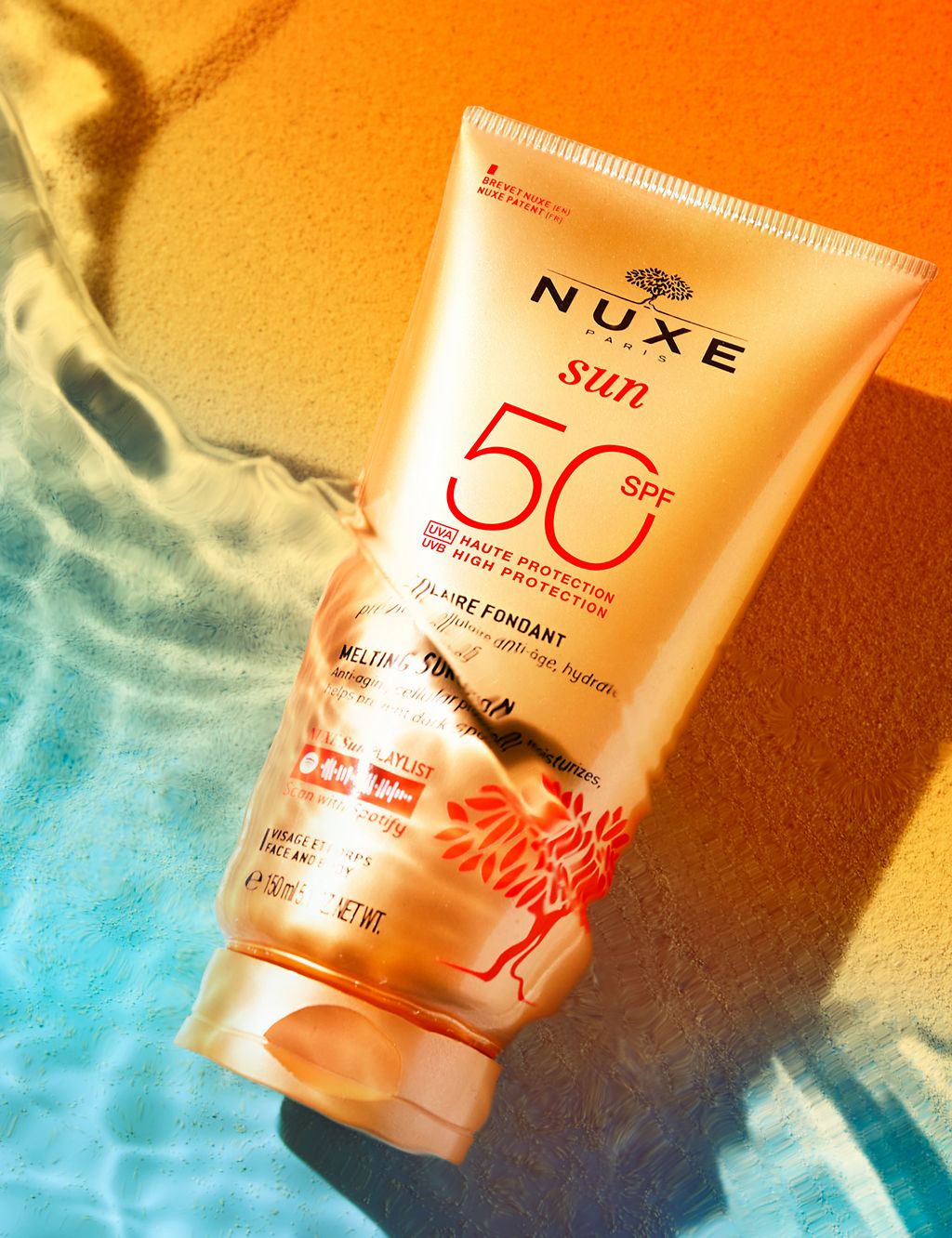 NUXE Sun Lotion SPF50 High Protection Face & Body 150ml GOODS M&S   