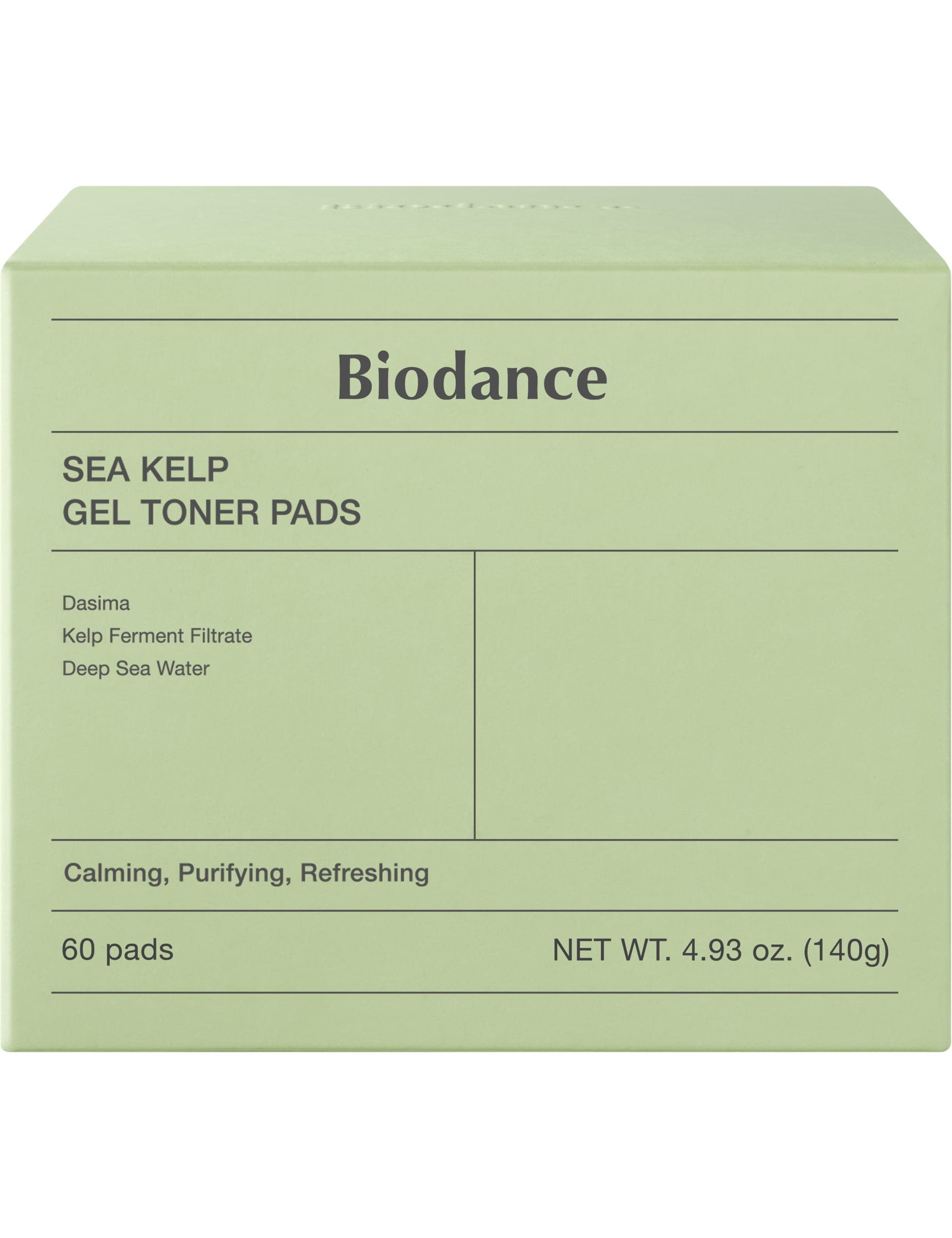 Biodance Sea Kelp gel toner pads 60 pads, UK version