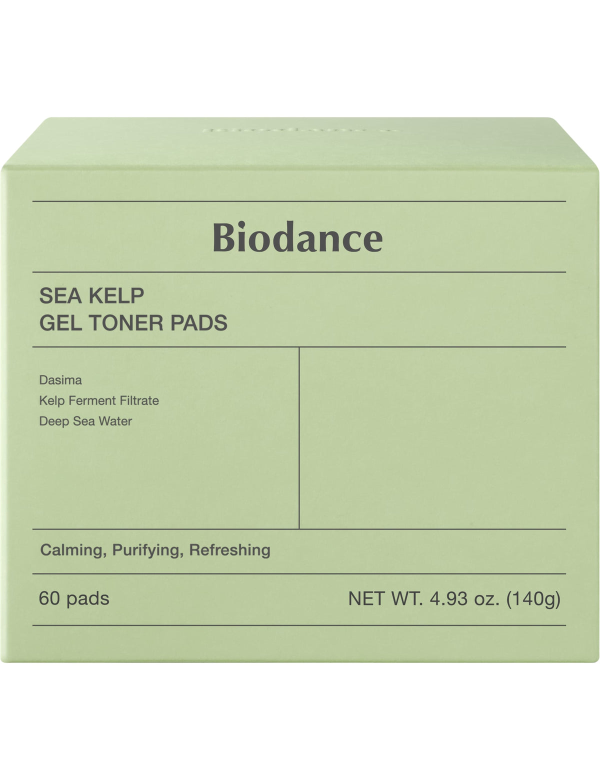 Biodance Sea Kelp gel toner pads 60 pads, UK version