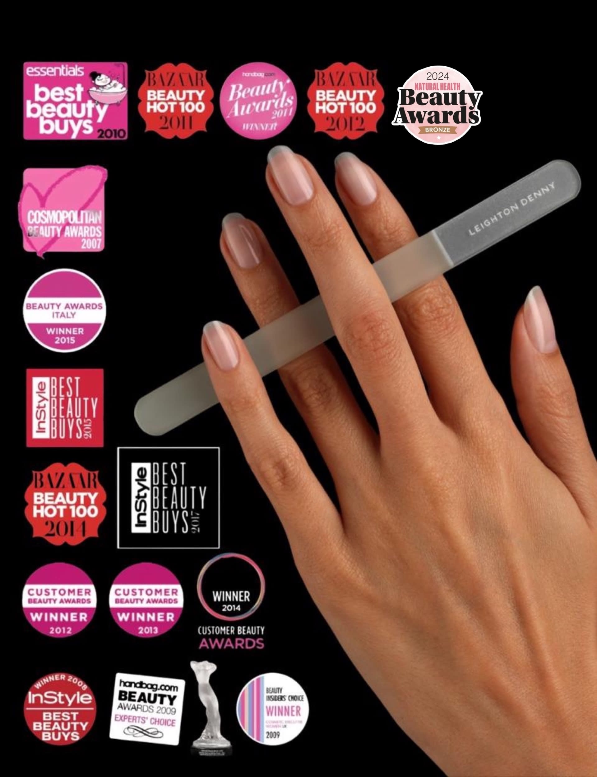 Leighton Denny nail file and buffer set, UK version
